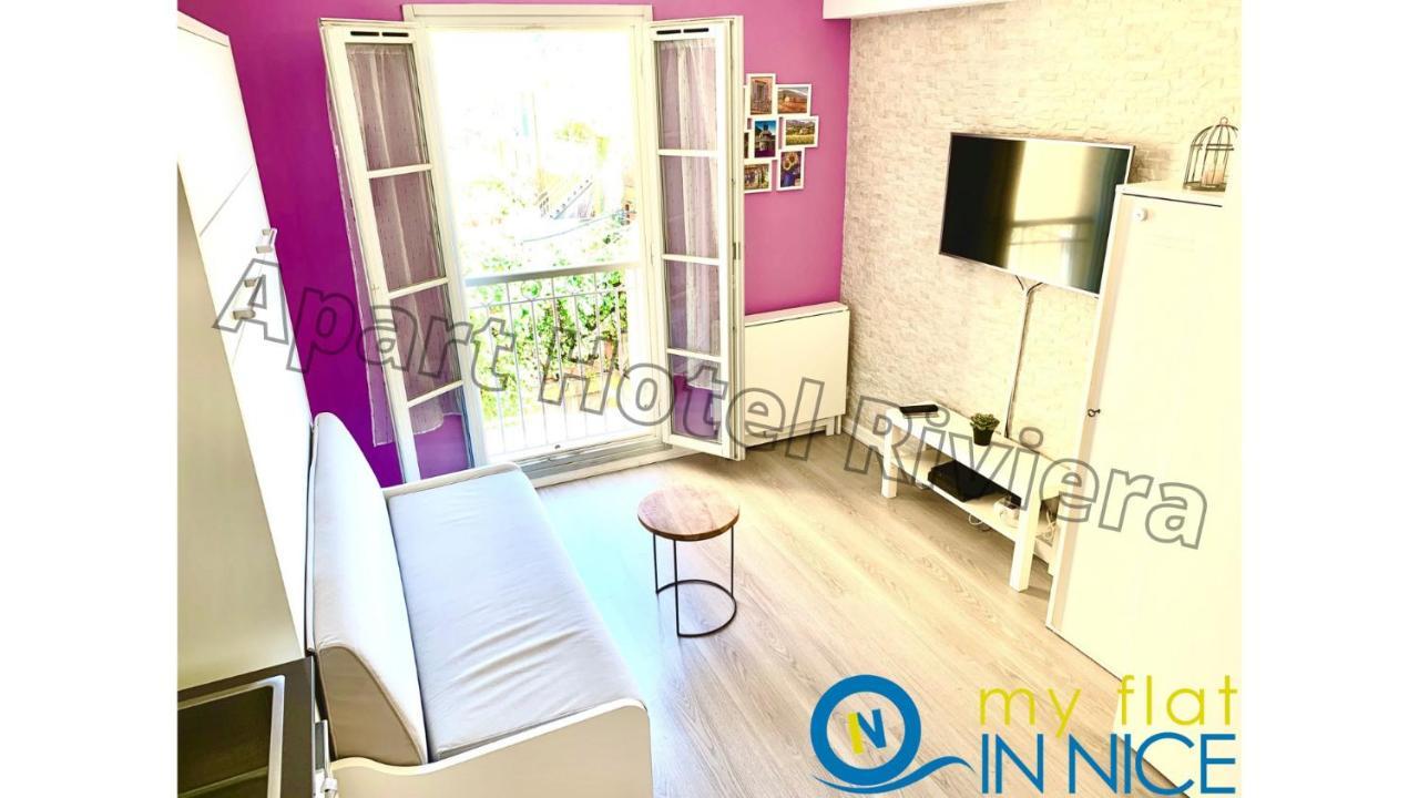 Aparthotel Riviera Nice Cote D'Azur - Old Town - Studio Ac - Sea View - 50M Promenade Des Anglais- La Maison Linda Ngoại thất bức ảnh