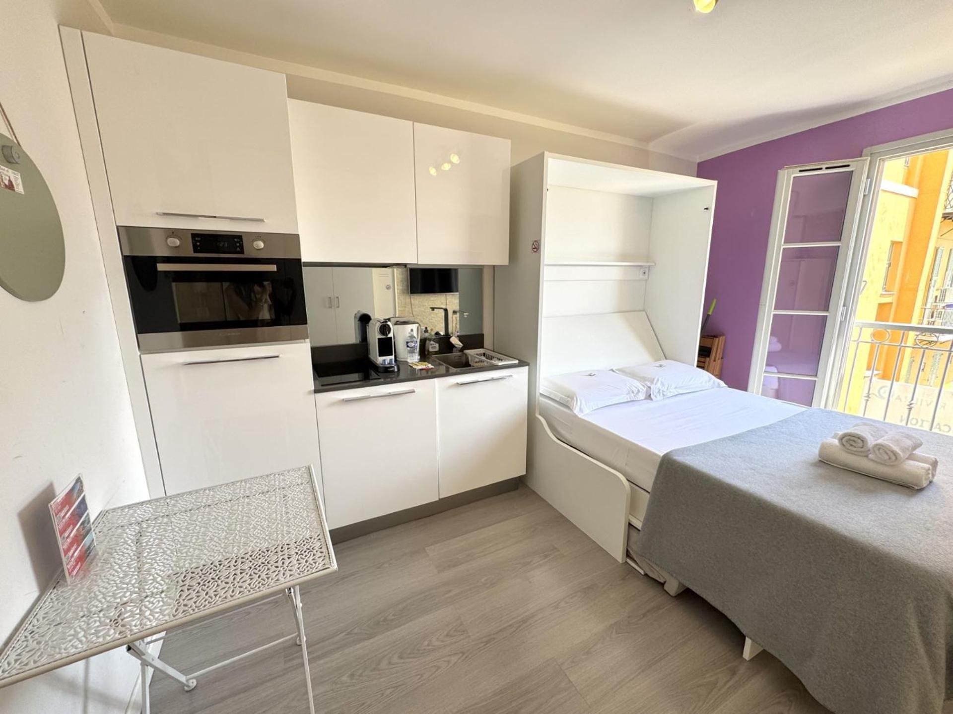 Aparthotel Riviera Nice Cote D'Azur - Old Town - Studio Ac - Sea View - 50M Promenade Des Anglais- La Maison Linda Ngoại thất bức ảnh