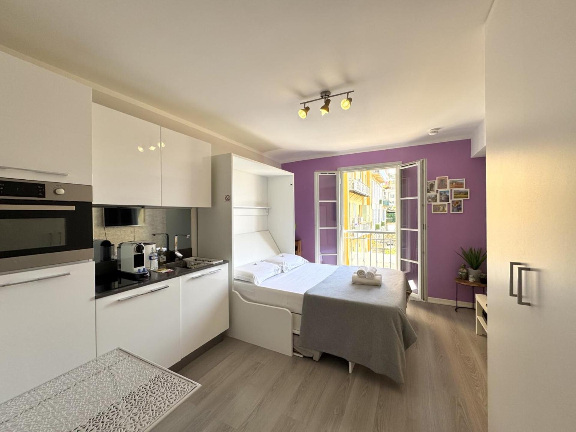 Aparthotel Riviera Nice Cote D'Azur - Old Town - Studio Ac - Sea View - 50M Promenade Des Anglais- La Maison Linda Ngoại thất bức ảnh