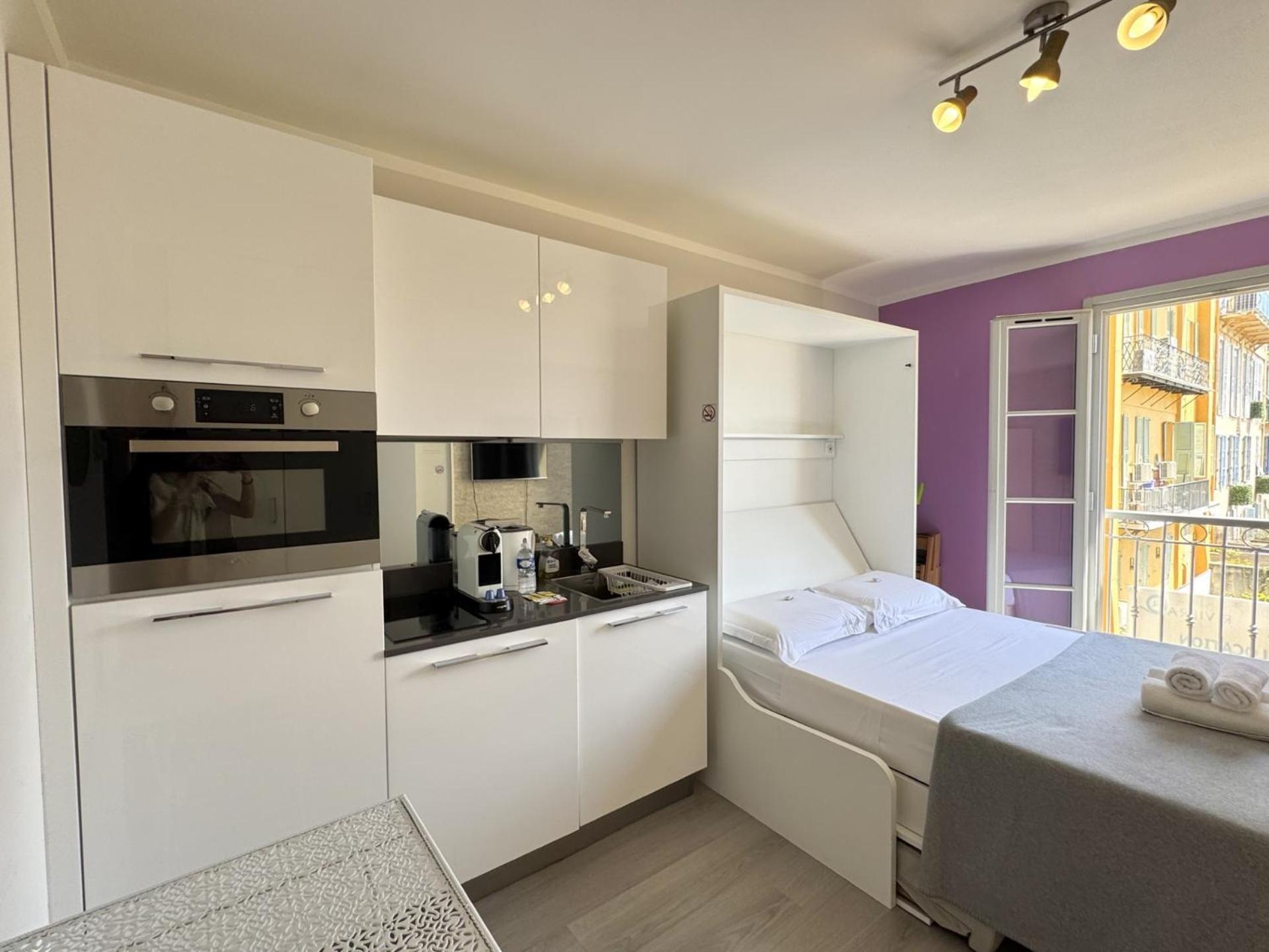 Aparthotel Riviera Nice Cote D'Azur - Old Town - Studio Ac - Sea View - 50M Promenade Des Anglais- La Maison Linda Ngoại thất bức ảnh